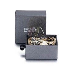 Bracelet Gift Box Metal Texture Paper Slide Alahas Packaging Box